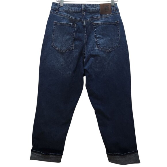 Frye Amari Wash Blue Jeans Women's Size 14 Cuffed Straight Leg Casual  Classic - Picture 3 of 7